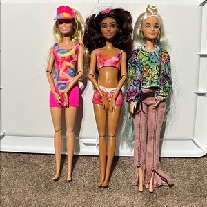 Colorful Fashion Dolls Set